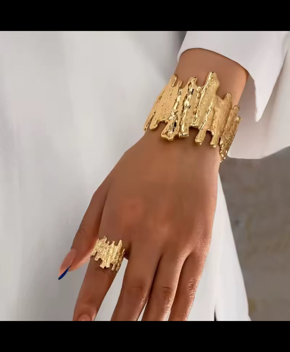 Egyptian princess bracelet and ring set