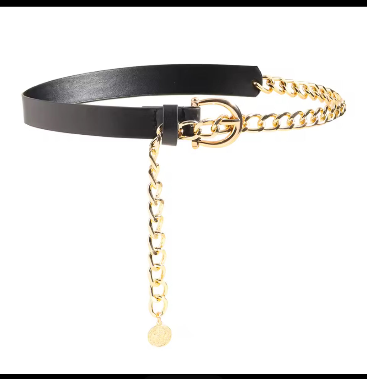 Half and half chain belt